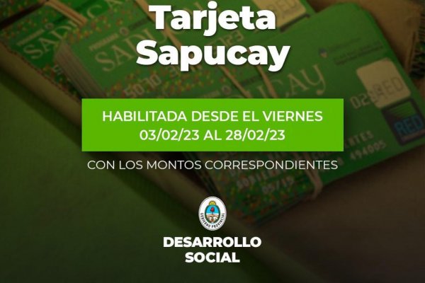 Corrientes: Desde mañana se habilitan las tarjetas Sapucay