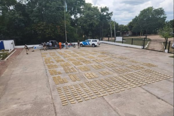 Incautaron en Corrientes un cargamento de droga valuado en una cifra millonaria