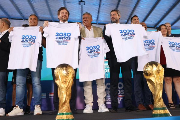 Lanzaron la candidatura del Mundial 2030 en Argentina, Uruguay, Paraguay y Chile