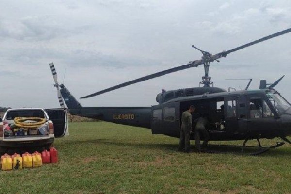 El Ejército se suma a la lucha contra el fuego en Corrientes