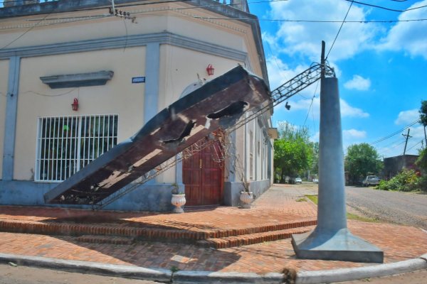 Valdés garantizó asistencia a todas las zonas afectadas por el temporal