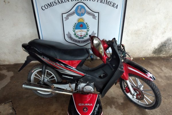 Recuperaron una motocicleta sustraída horas antes en Ituzaingó