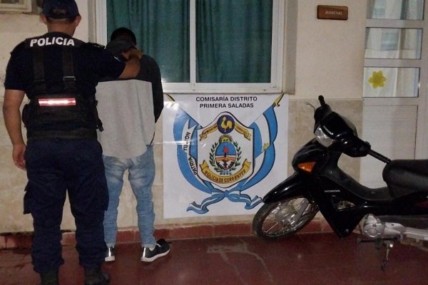 Secuestraron una moto con pedido de secuestro y demoraron a un hombre