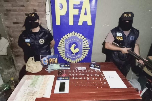 Desbarataron un kiosco de drogas en el barrio Molina Punta