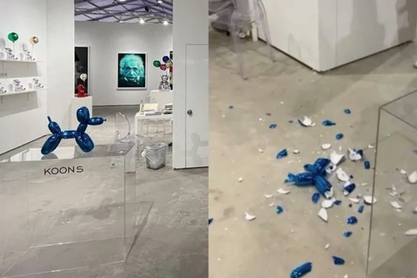 Una mujer recorría una exposición de arte y destrozó por accidente una escultura valuada en US$42.000