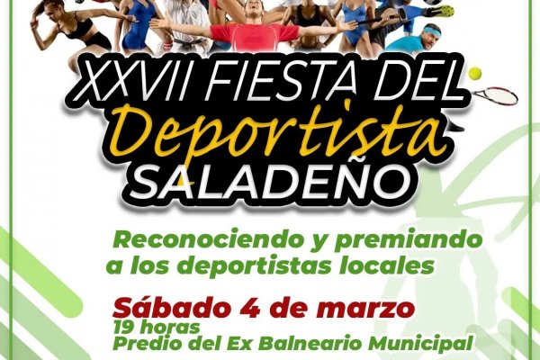 Se prepara la XXVII Fiesta del Deportista Saladeño