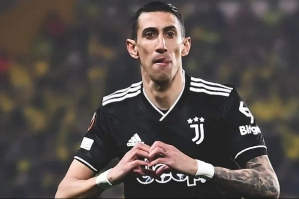 Gracias al triplete de Di María, Juventus se metió en los 8avos de la Europa League