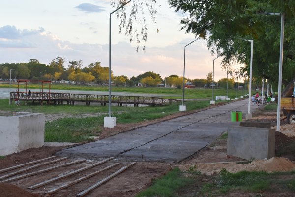 Avanzan con la puesta en valor de la Costanera de Saladas