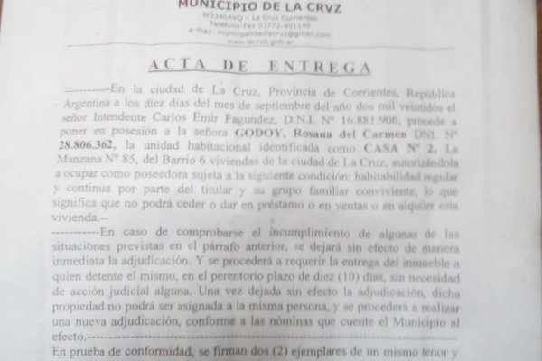 Corrientes: denuncian penalmente a intendente radical en La Cruz