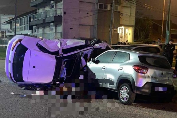 Un automovilista iba borracho a toda velocidad y mató a dos motociclistas en Mar del Plata
