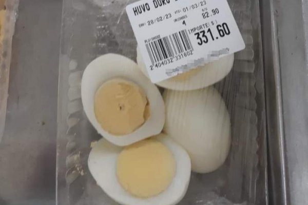 Crisis y consumo: en Corrientes venden huevos hervidos empaquetados a más de $300