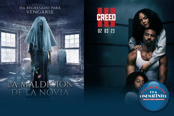 Creed III y La maldición de la novia, dos grandes películas que encabezan los estrenos de la semana en Cinemacenter