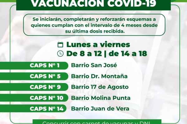 Salud comunica cronograma de las vacunas contra Covid-19 y Gripe