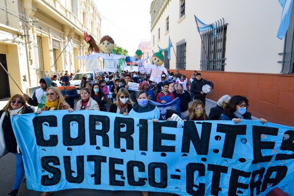 Corrientes: oficializaron paro docente provincial para este jueves y viernes