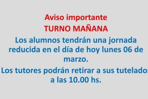 Escuelas en Corrientes: clases intermitentes y horario reducido por falta de agua y bancos