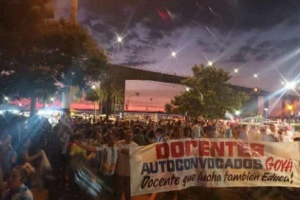 Reclamo docente en Corrientes: podrían descontar los días de paro