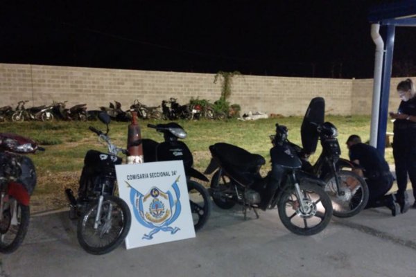 La Policía secuestró seis motocicletas por falta de documentación