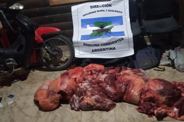 Secuestraron 112kg aproximadamente de carne vacuna de dudosa procedencia