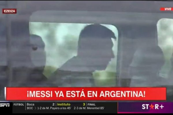 Messi ya llegó al país para disputar la doble fecha con la Selección Argentina