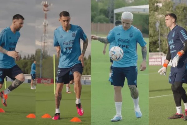 La Selección Argentina tuvo su primer entrenamiento palpitando la fiesta en el Monumental