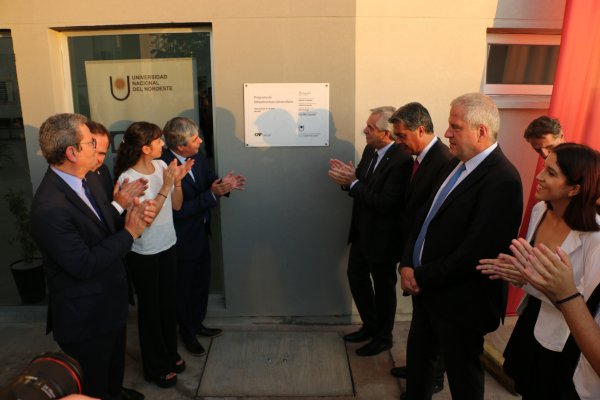 Con el presidente Fernández, se inauguró el edificio propio de la Facultad de Artes de la UNNE
