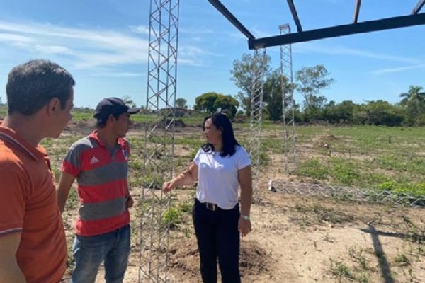 La Jefa Comunal de Yapeyú recorrió obras del programa 