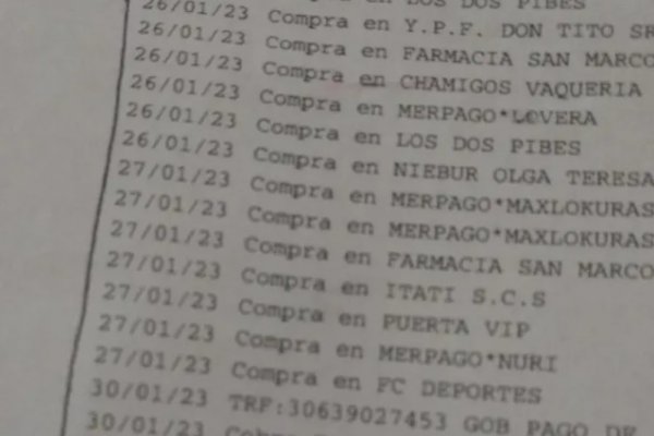 Monte Caseros: un policía fue acusado de encontrar una tarjeta y vaciar la cuenta