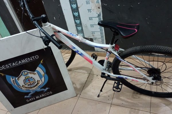 La Policía secuestró una bicicleta de dudosa procedencia