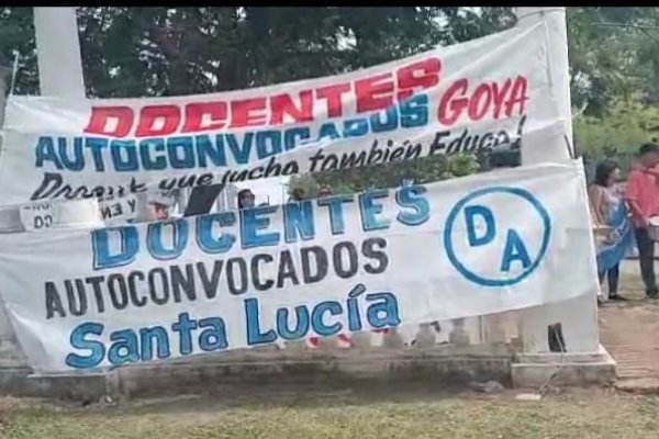Corrientes y el reclamo de docentes y policías: fuerte operativo en la bajada del puente ante la presencia de  delegaciones de toda la provincia