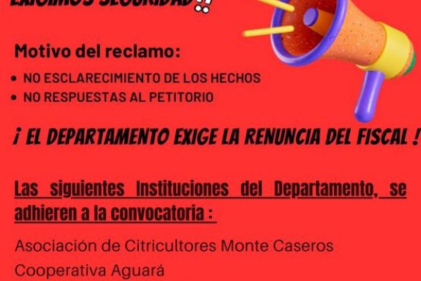 Inseguridad: nueva marcha y reclamo en Monte Caseros por delitos no esclarecidos e incumplimiento de petitorio entregado por vecinos