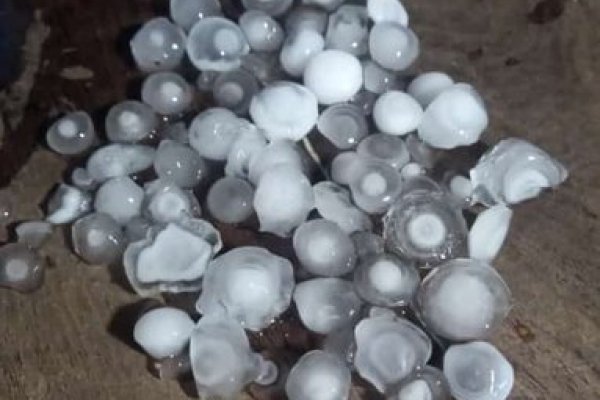 Intensa tormenta en Corrientes: caída de granizo, fuertes vientos y cortes de energía