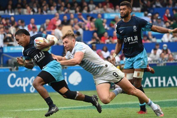 Cabezazo y triunfo: la curiosa jugada de Los Pumas en el Seven de Hong Kong