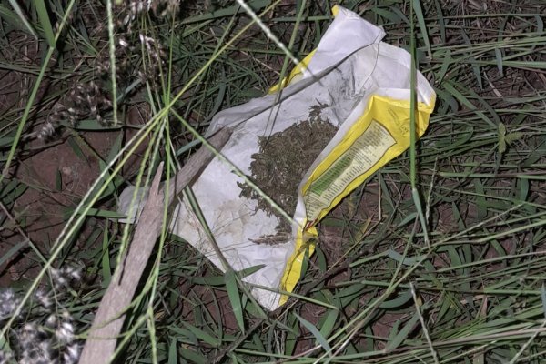 Secuestraron marihuana abandonada y detuvieron a un joven