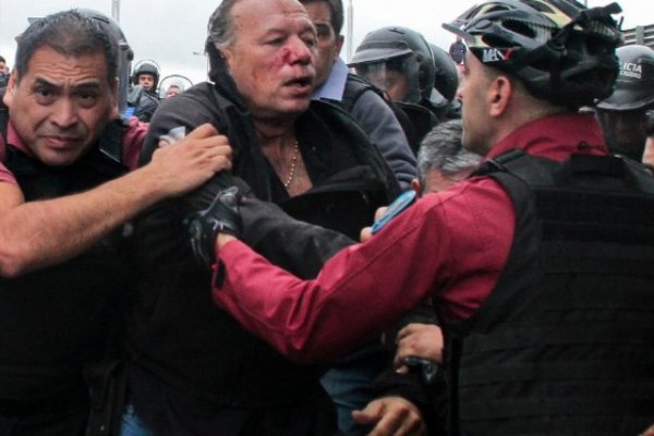 Detuvieron a dos participantes de la protesta de colectiveros en la que agredieron a Berni