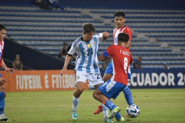 La Selección Argentina empató ante Paraguay y pasó de ronda, por el Sudamericano Sub-17