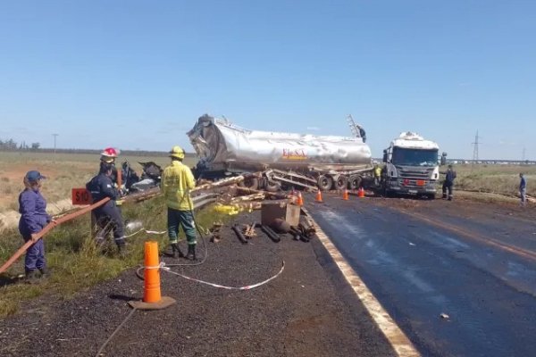 La Ruta 14 estuvo cortada más de 24 horas por accidente con víctimas fatales