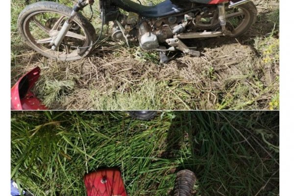 La Policía secuestró una motocicleta y varias partes de dudosa procedencia