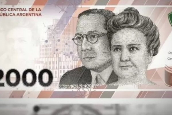 Este lunes arranca a circular el billete de $2 mil