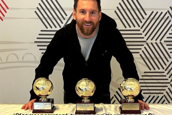 Más para la colección: Lionel Messi recibió tres nuevos premios
