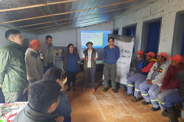 Capacitaron a trabajadores tareferos en Colonia Unión