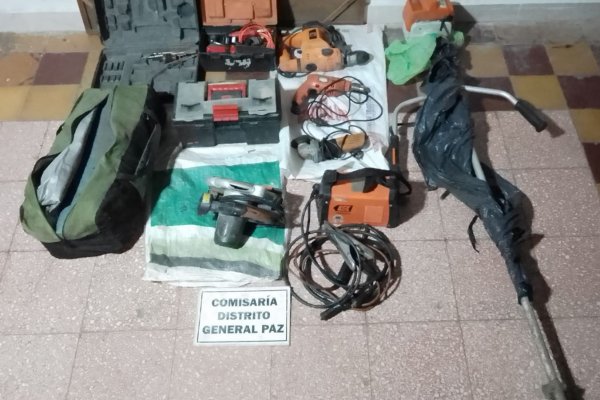 Secuestraron varias bolsas con herramientas, las cuales fueron denunciadas como sustraídas días atrás