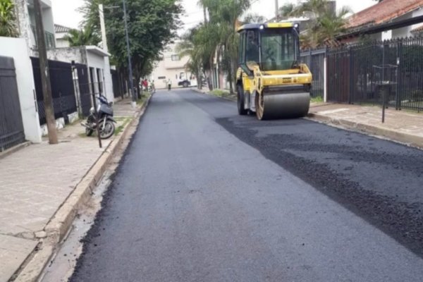 Diez calles de un barrio correntino son repavimentadas