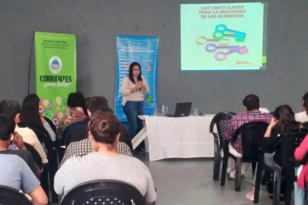 En Mercedes, Salud capacitó sobre manipulación segura de alimentos