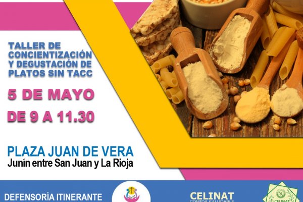 Día de la Celiaquía: la Defensoría de los Vecinos organiza taller de concientización y degustación de platos