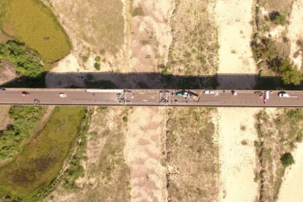 Habilitaron el tránsito en el puente Santa Rosa, aunque continuarán con las obras