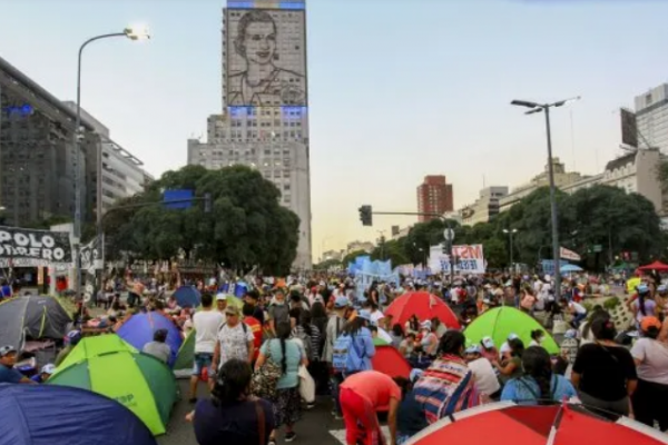 La Unidad Piquetera marcha este martes hacia el Ministerio de Desarrollo Social