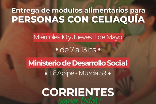 Desde hoy se entregan módulos para celíacos