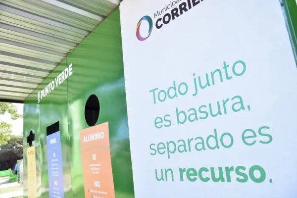 Corrientes sumó un nuevo Punto Verde en el barrio San José