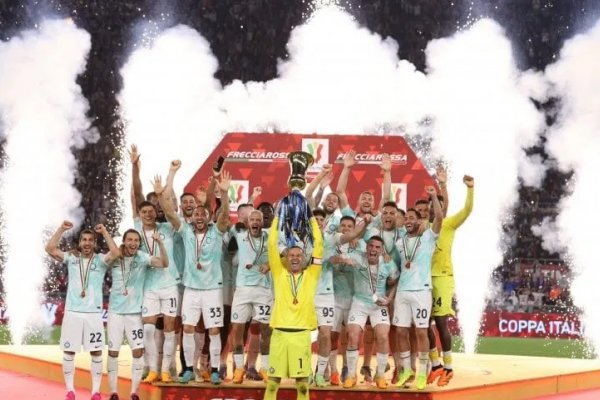El Inter se consagró campeón de la Copa Italia gracias al doblete de Lautaro Martínez