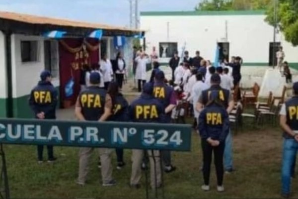 La Policía Federal Argentina apadrinó a una escuela rural de Corrientes